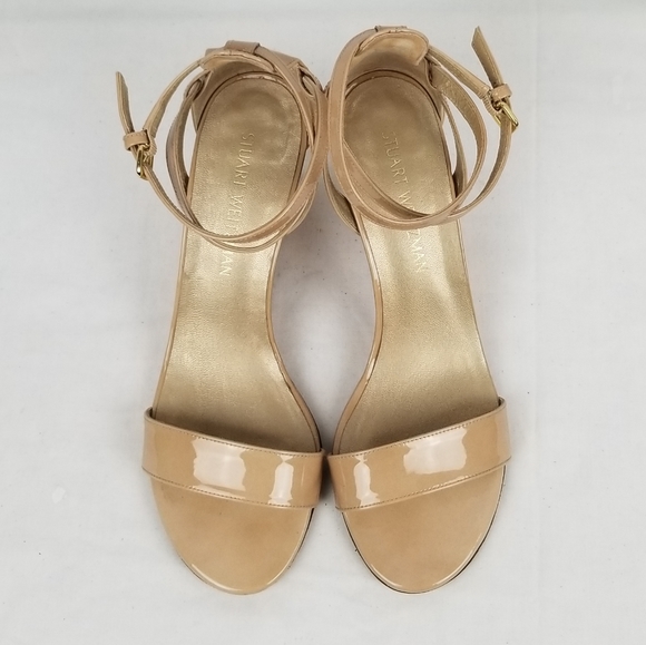 Stuart Weitzman Strappy Sandals Wedge size 8.5 M - Picture 4 of 10